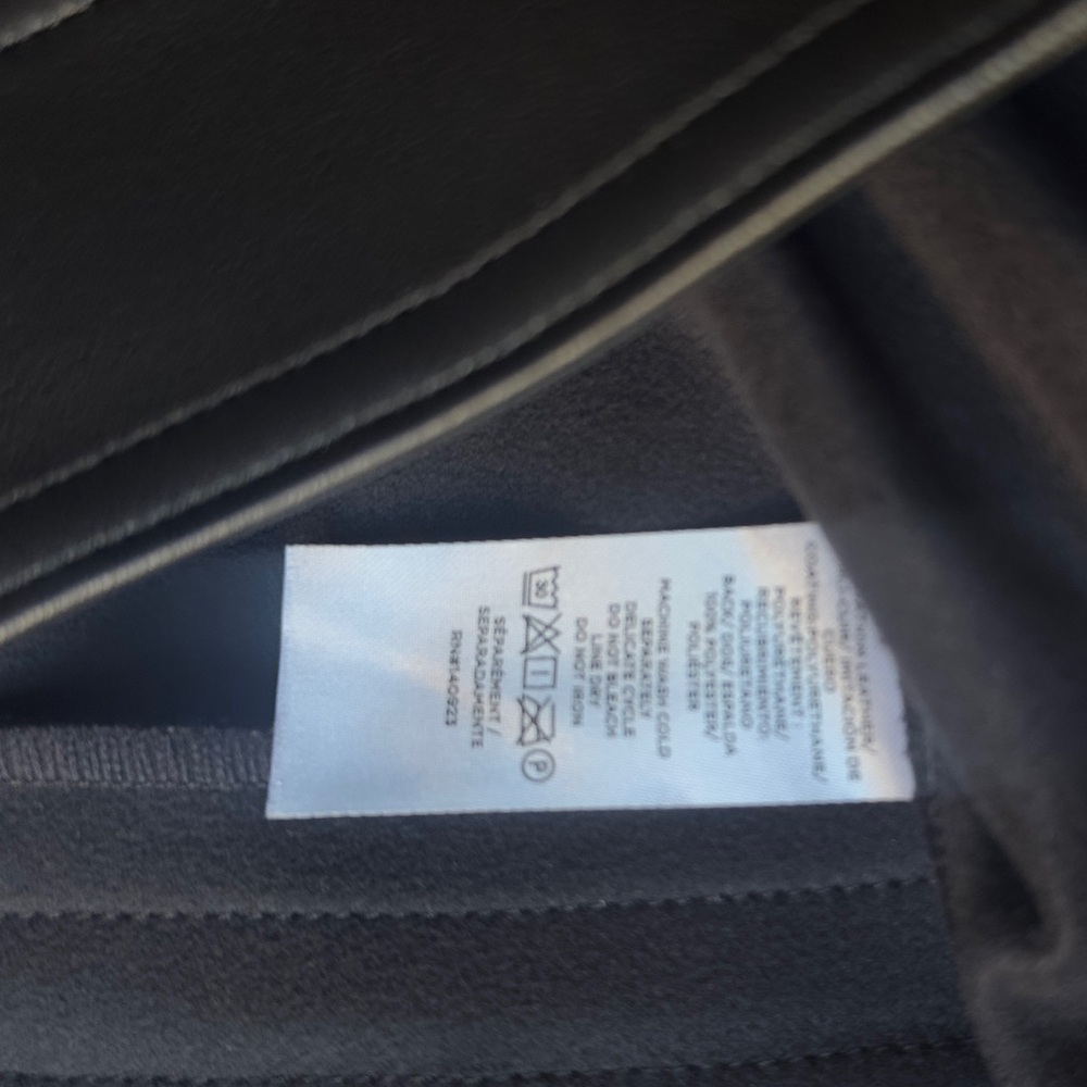 LOFT Black Faux Leather Pants - Picture 5 of 5